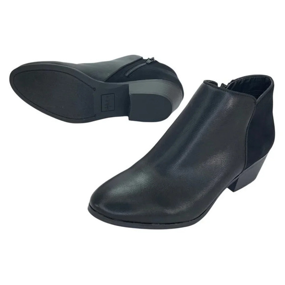 Style & Co Wiley Black Faux Leather Womens Booties Size 6M - Picture 11 of 13